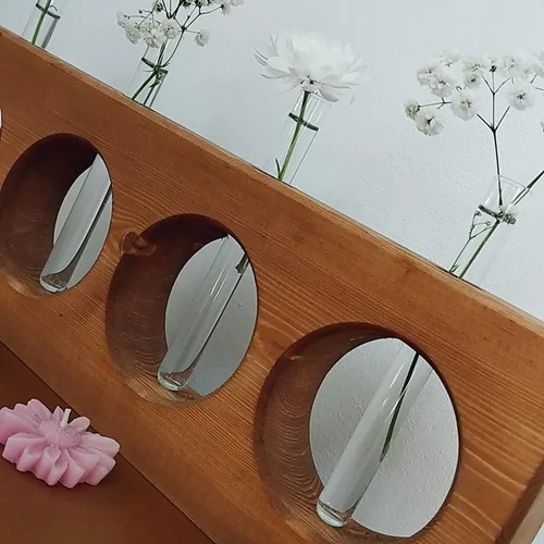 گلدان مینیمال چوبی