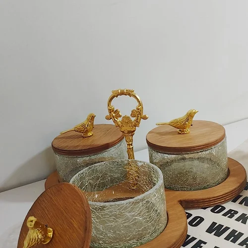 اردو خوری تلفیق چوب و شیشه آبگز